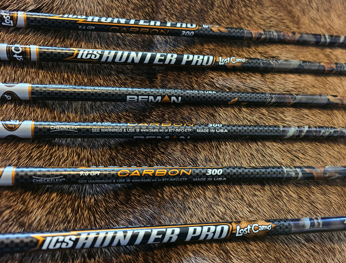 Beman ICS Hunter Pro 300 1/2 Doz.  Orange and White Blazers